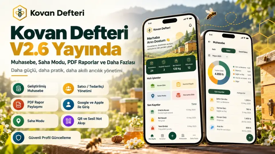 Kovan Defteri V2.6 Yayında! İşte Tüm Yenilikler 🐝